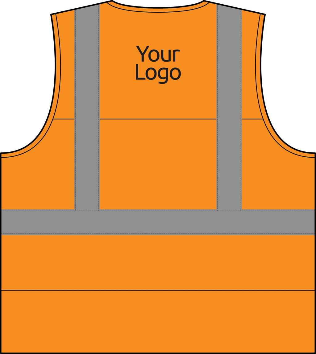 Hi Vis Safety Vest, Breathable Mesh with Reflective Strips, ANSI Class 2, for Construction and Road Work, Sizes S-5XL