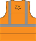 Hi Vis Safety Vest, Breathable Mesh with Reflective Strips, ANSI Class 2, for Construction and Road Work, Sizes S-5XL
