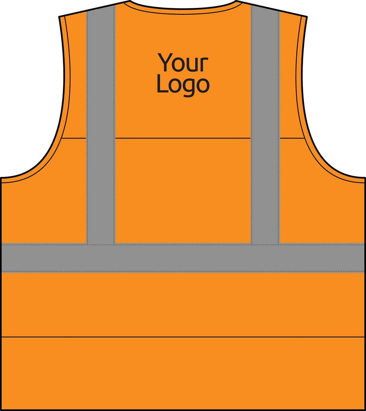 Hi Vis Safety Vest, Breathable Mesh with Reflective Strips, ANSI Class 2, for Construction and Road Work, Sizes S-5XL