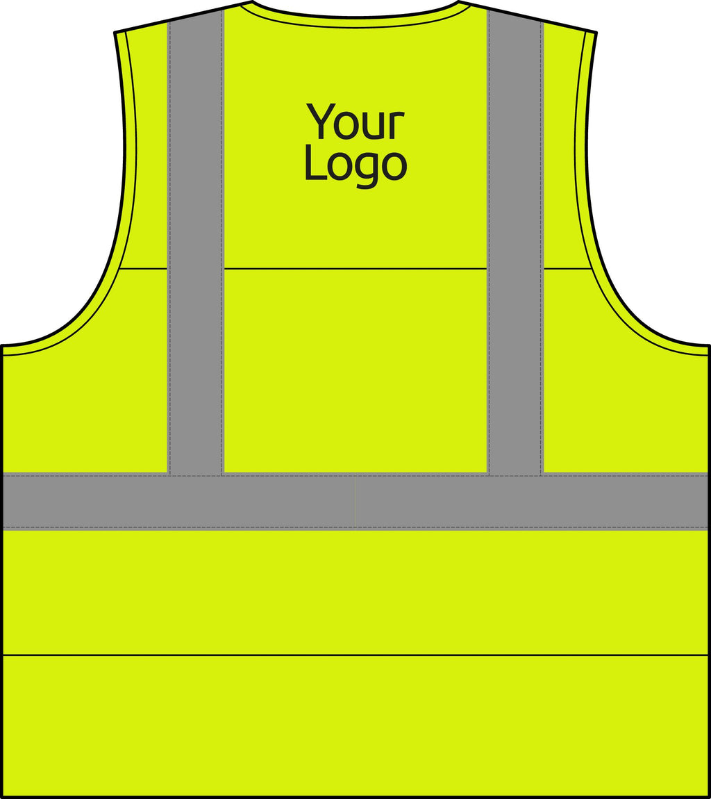Hi Vis Safety Vest, Breathable Mesh with Reflective Strips, ANSI Class 2, for Construction and Road Work, Sizes S-5XL