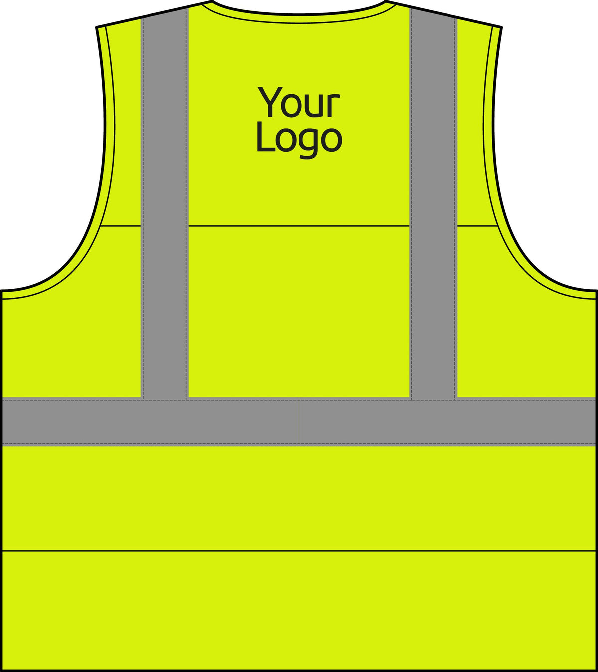 Hi Vis Safety Vest, Breathable Mesh with Reflective Strips, ANSI Class 2, for Construction and Road Work, Sizes S-5XL