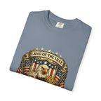 Land of the Free Refills T-Shirt — Patriotic Eagle Beer Design