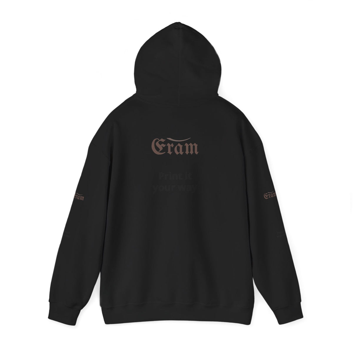Eram Gothic Logo Hoodie — "Print it your way" White Pullover