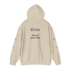 Eram Gothic Logo Hoodie — "Print it your way" White Pullover