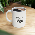 Custom Ceramic Coffee Mug, Glossy White Finish, Personalized Gift for Home and Office, 11oz or 15oz