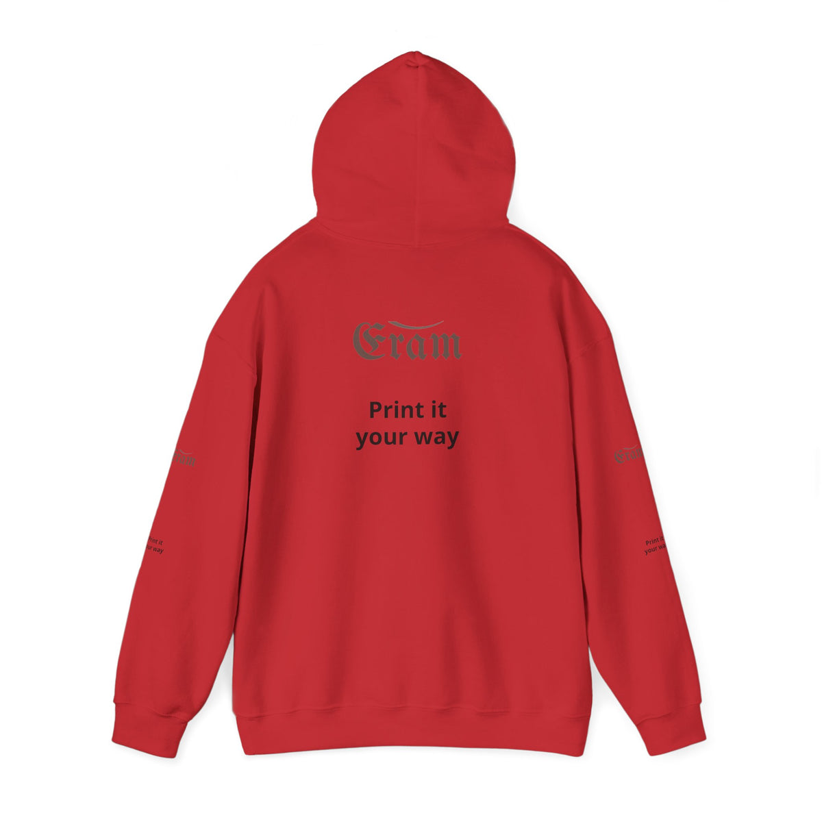 Eram Gothic Logo Hoodie — "Print it your way" White Pullover