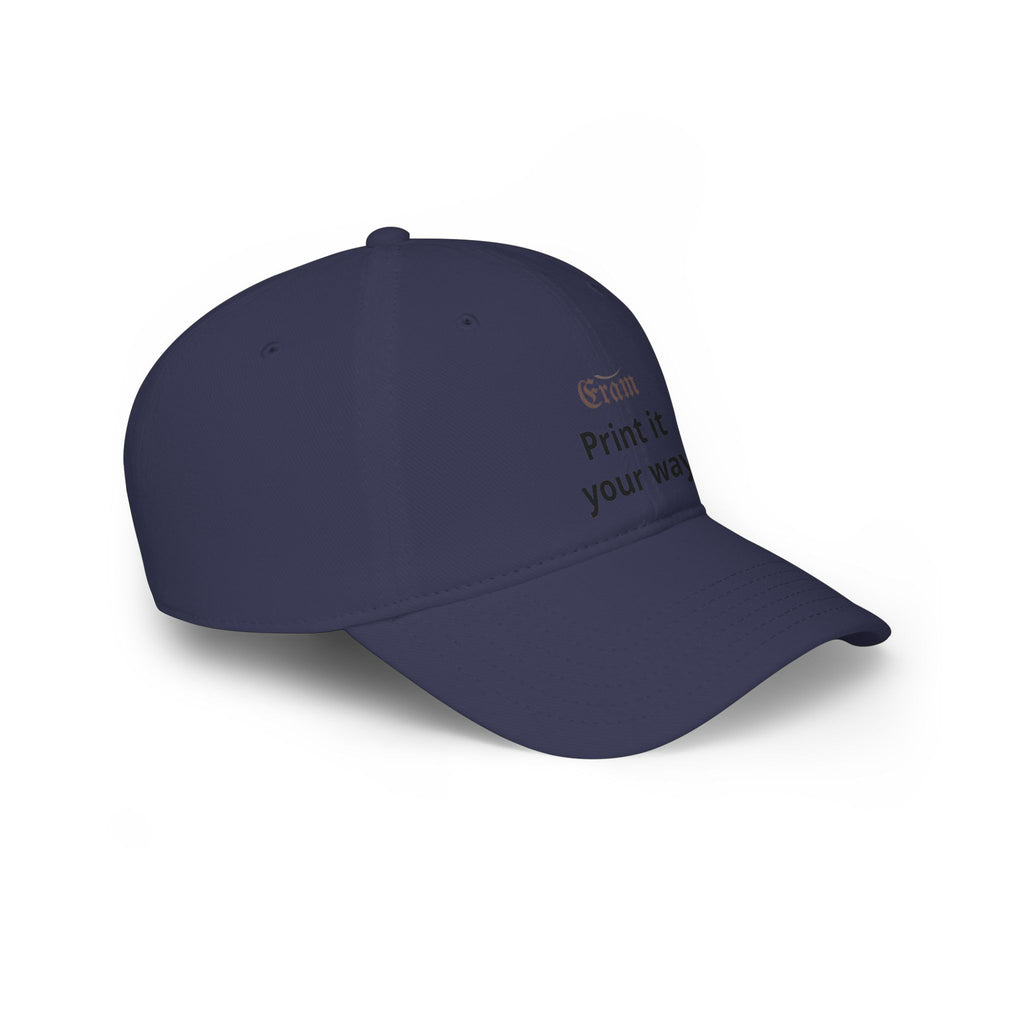 Low Profile Baseball Cap - Custom 'Print It Your Way' Embroidered Red Hat