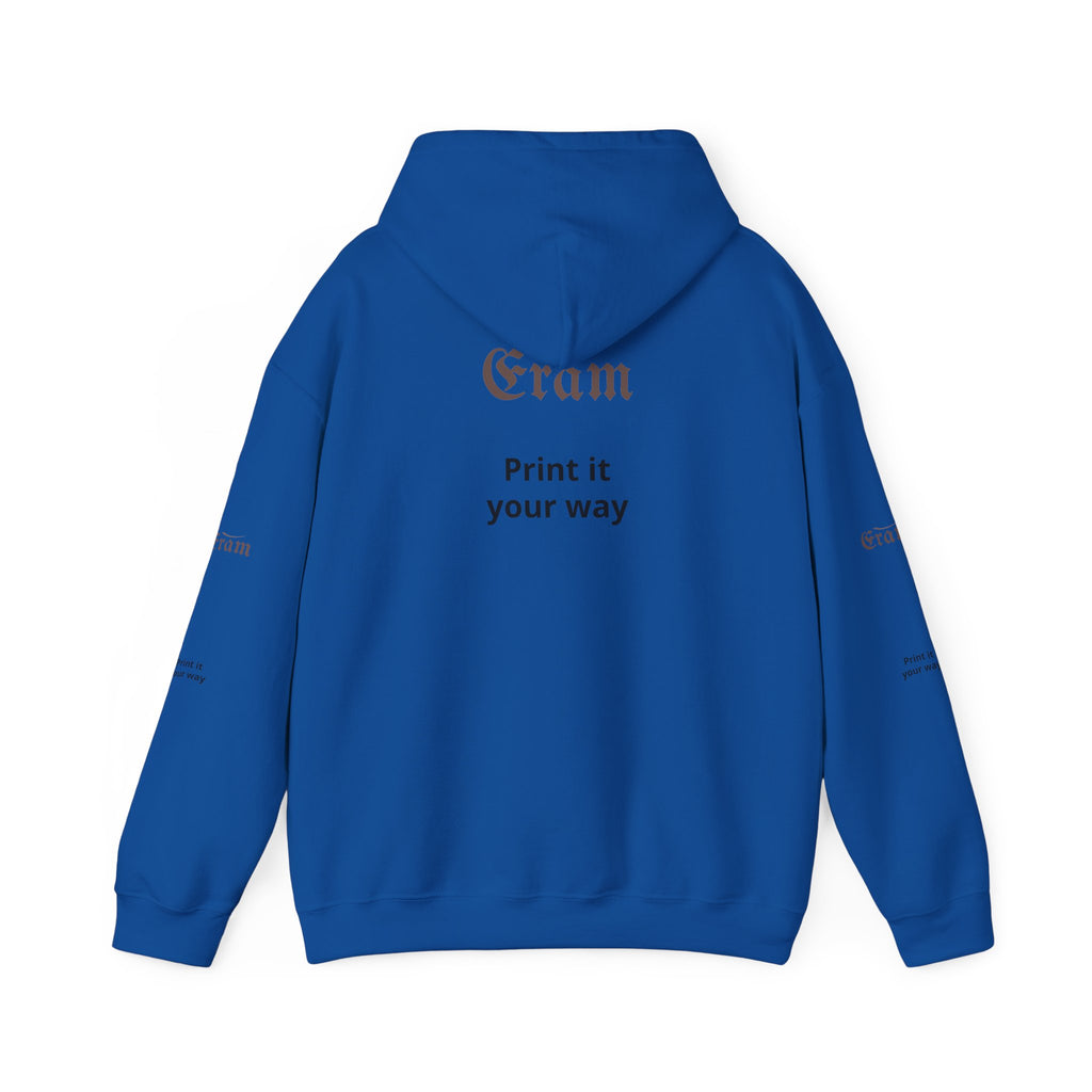 Eram Gothic Logo Hoodie — "Print it your way" White Pullover