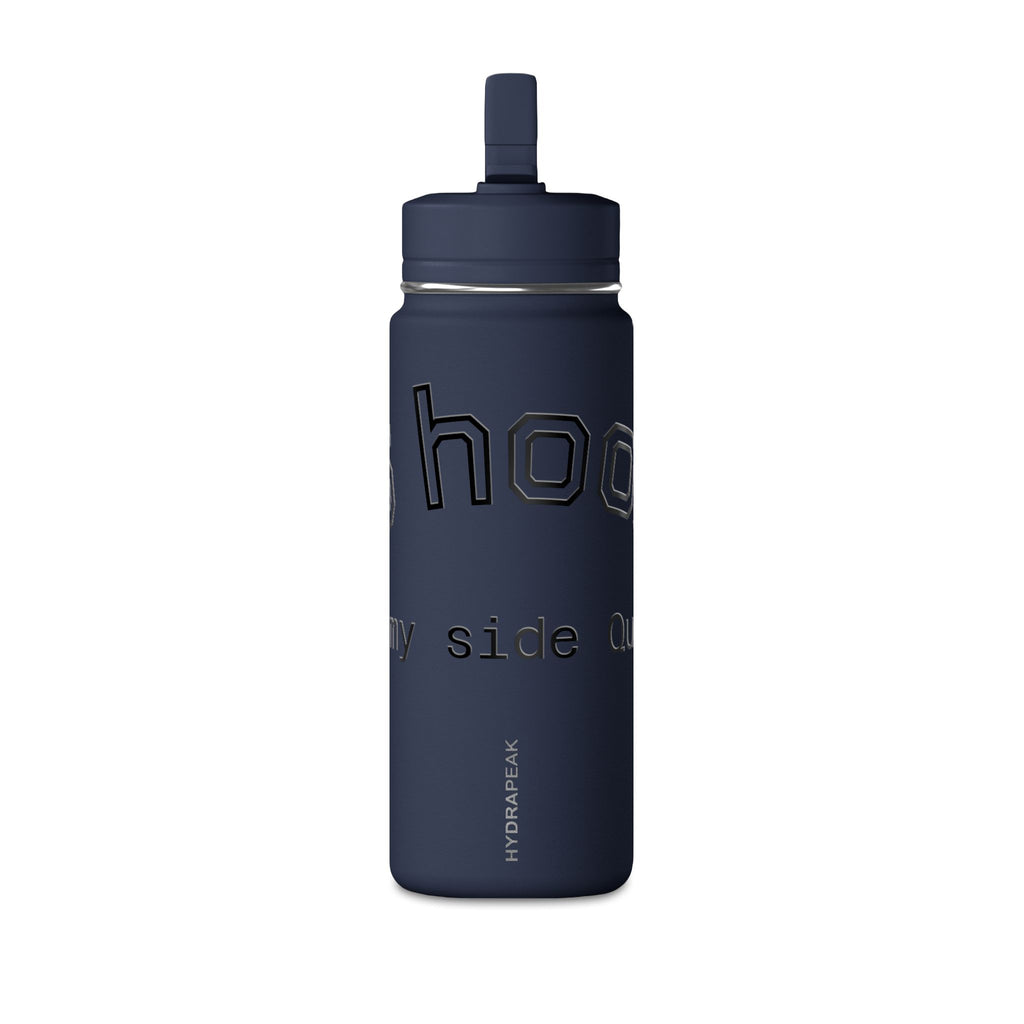20oz Pink 'School is My Side Quest' Mini Water Bottle - Straw Top, Cute Student Hydration Bottle