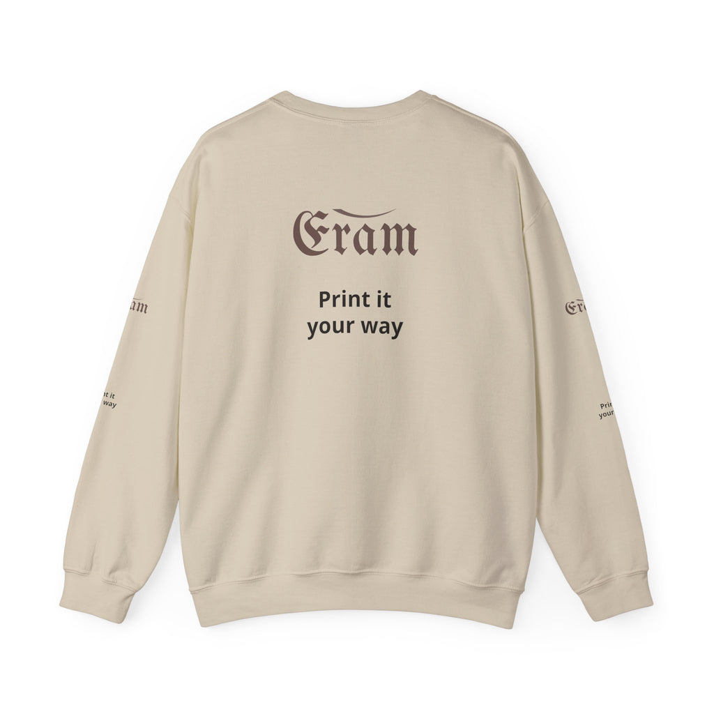 Crewneck Sweatshirt — 'Eram' Gothic Logo Print
