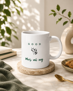 White glossy mug