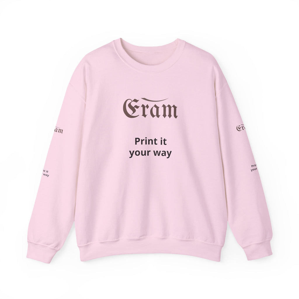 Crewneck Sweatshirt — 'Eram' Gothic Logo Print