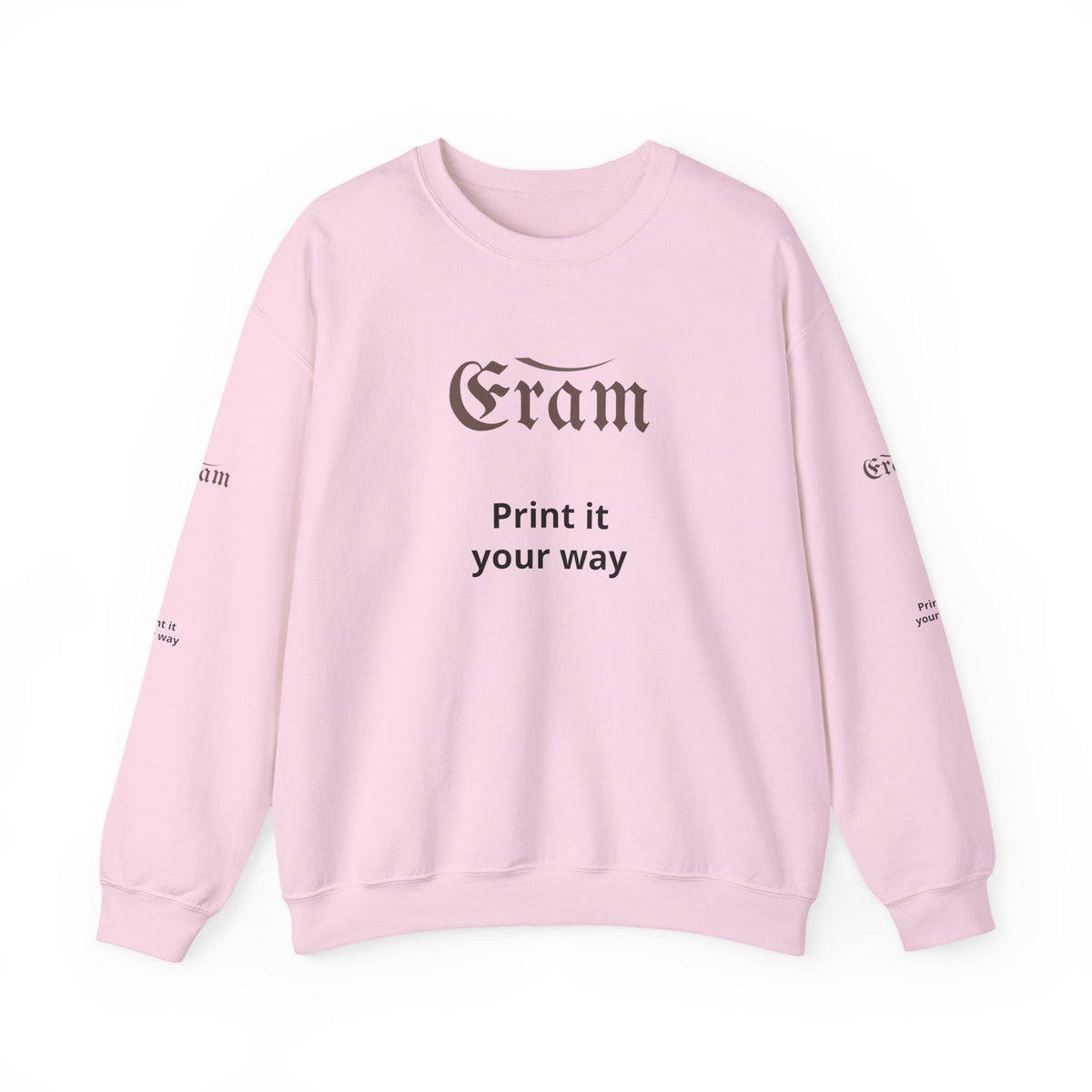 Crewneck Sweatshirt — 'Eram' Gothic Logo Print