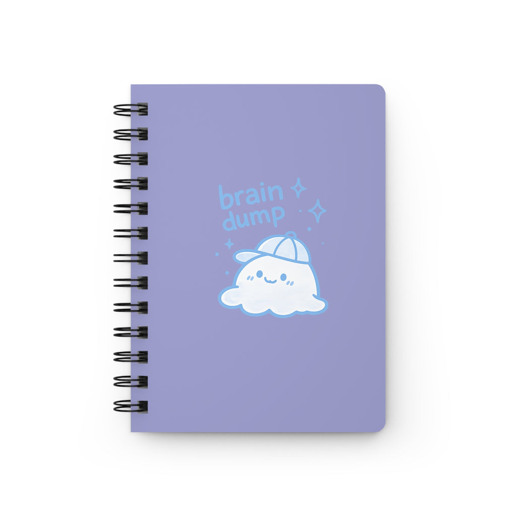 Brain Dump Spiral Journal — Cute Kawaii Note Book for Mental Clarity
