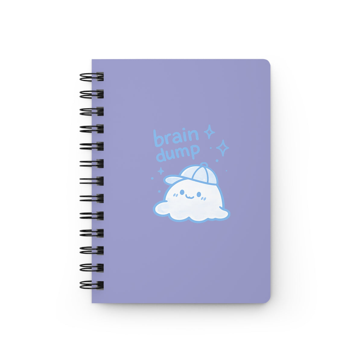 Brain Dump Spiral Journal — Cute Kawaii Note Book for Mental Clarity