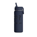 20oz Pink 'School is My Side Quest' Mini Water Bottle - Straw Top, Cute Student Hydration Bottle