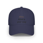 Low Profile Baseball Cap - Custom 'Print It Your Way' Embroidered Red Hat