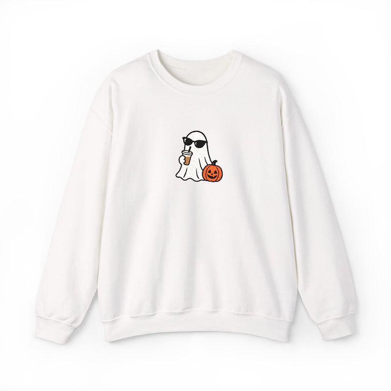 personalized embroidery fall sweater, custom spooky season sweater, Halloween sweater
