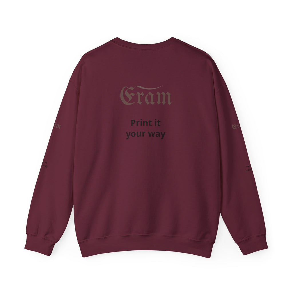 Crewneck Sweatshirt — 'Eram' Gothic Logo Print