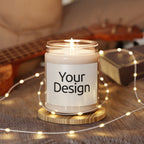Personalized Soy Candle, Scented Hand-Poured Jar Candle with Custom Label, Gift for Birthdays and Weddings, 8oz