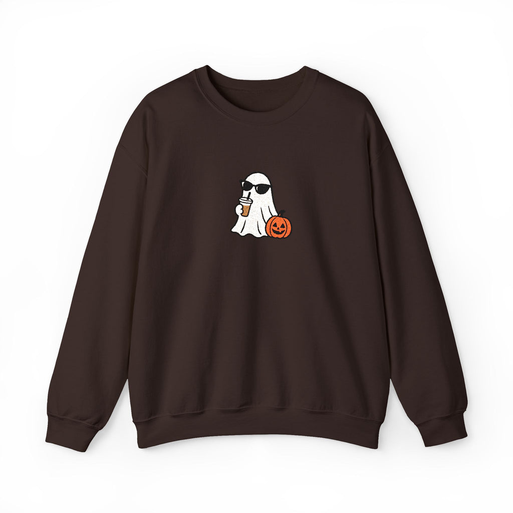 personalized embroidery fall sweater, custom spooky season sweater, Halloween sweater
