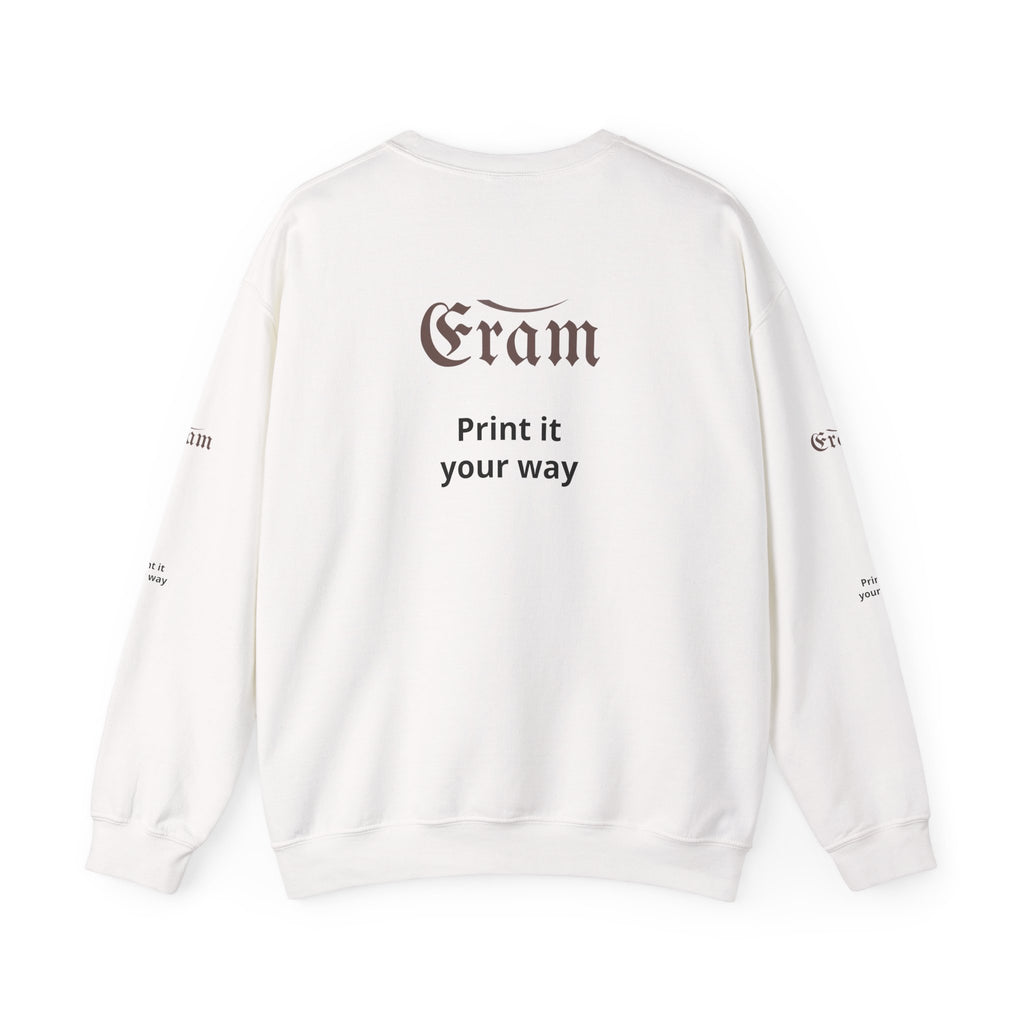 Crewneck Sweatshirt — 'Eram' Gothic Logo Print