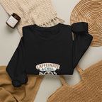 Caffeinate & Chill Crewneck Sweatshirt — Cozy Coffee Lover Pullover