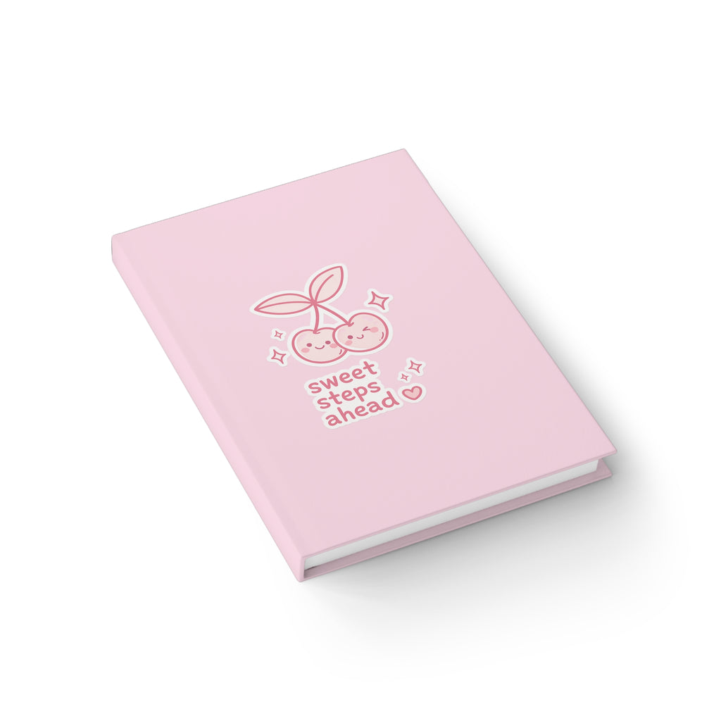 Pink Cherry "Sweet Steps Ahead" Ruled Journal