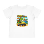 Dino Adventure Toddler Tee — Cute Dinosaur Jeep Graphic Shirt