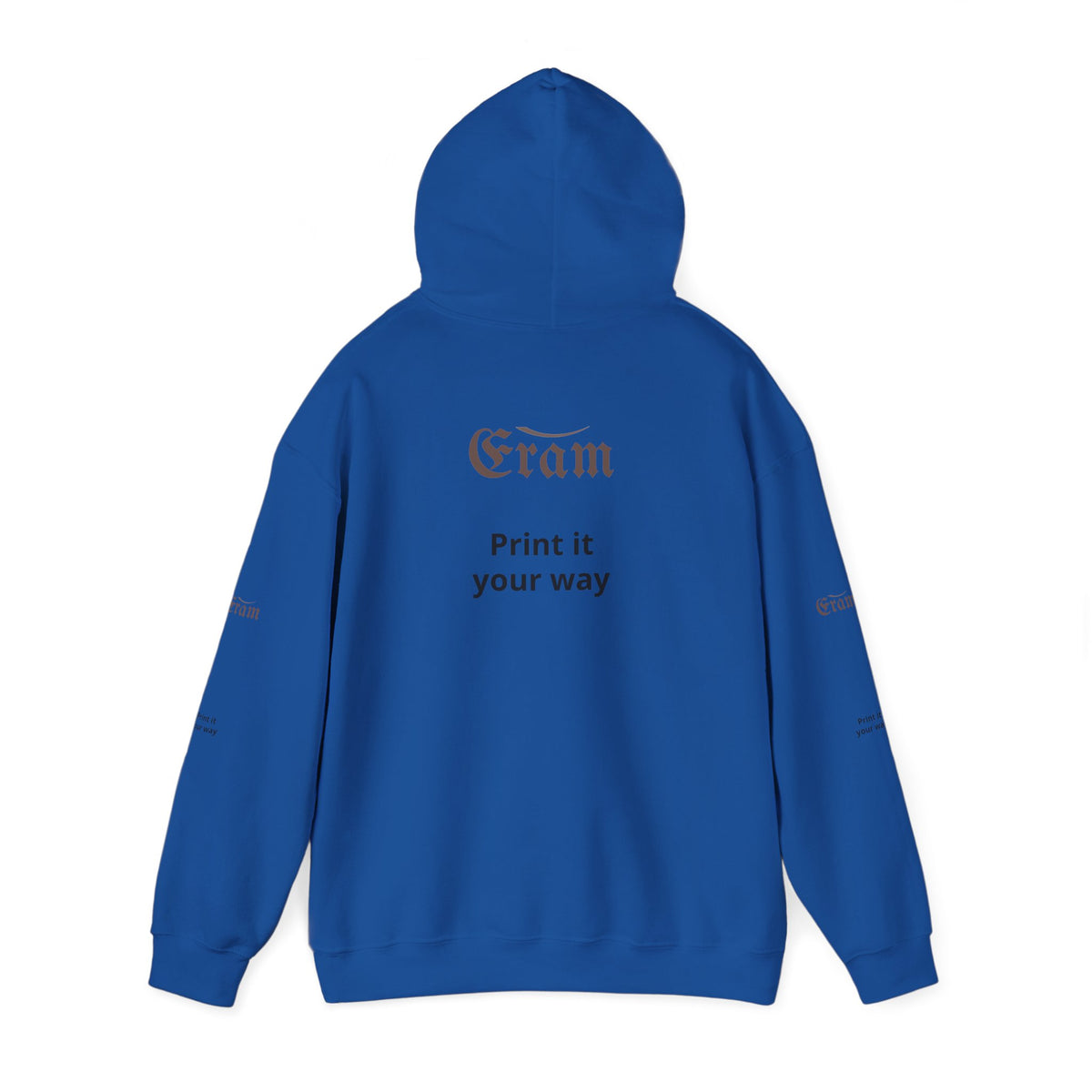 Eram Gothic Logo Hoodie — "Print it your way" White Pullover