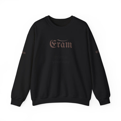 Crewneck Sweatshirt — 'Eram' Gothic Logo Print