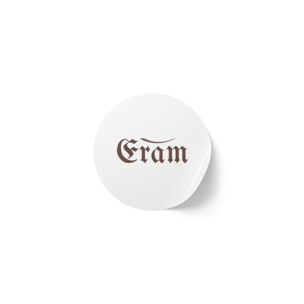 Round Sticker Rolls — Custom 'Eram' Script Label Stickers (Vintage Gothic Logo)
