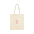 Cherry Sketch Cotton Tote Bag — 'sweet days ahead' Eco Canvas Shopper