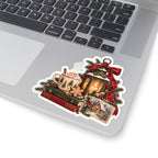 Christmas Cozy Sticker - Hot Cocoa, Lantern & Holiday Books Kiss-Cut Vinyl