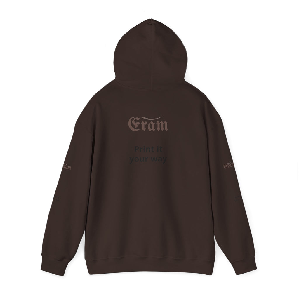 Eram Gothic Logo Hoodie — "Print it your way" White Pullover