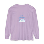 Long Sleeve T-Shirt — "Soft Plans Club" Cute Cloud Graphic