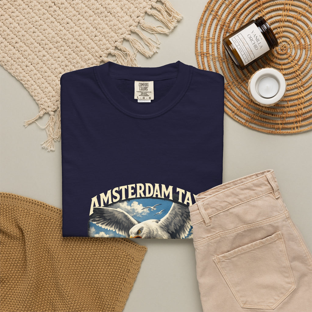 Amsterdam Tax Graphic T-Shirt — "Paying the Price" Vintage Dove Design