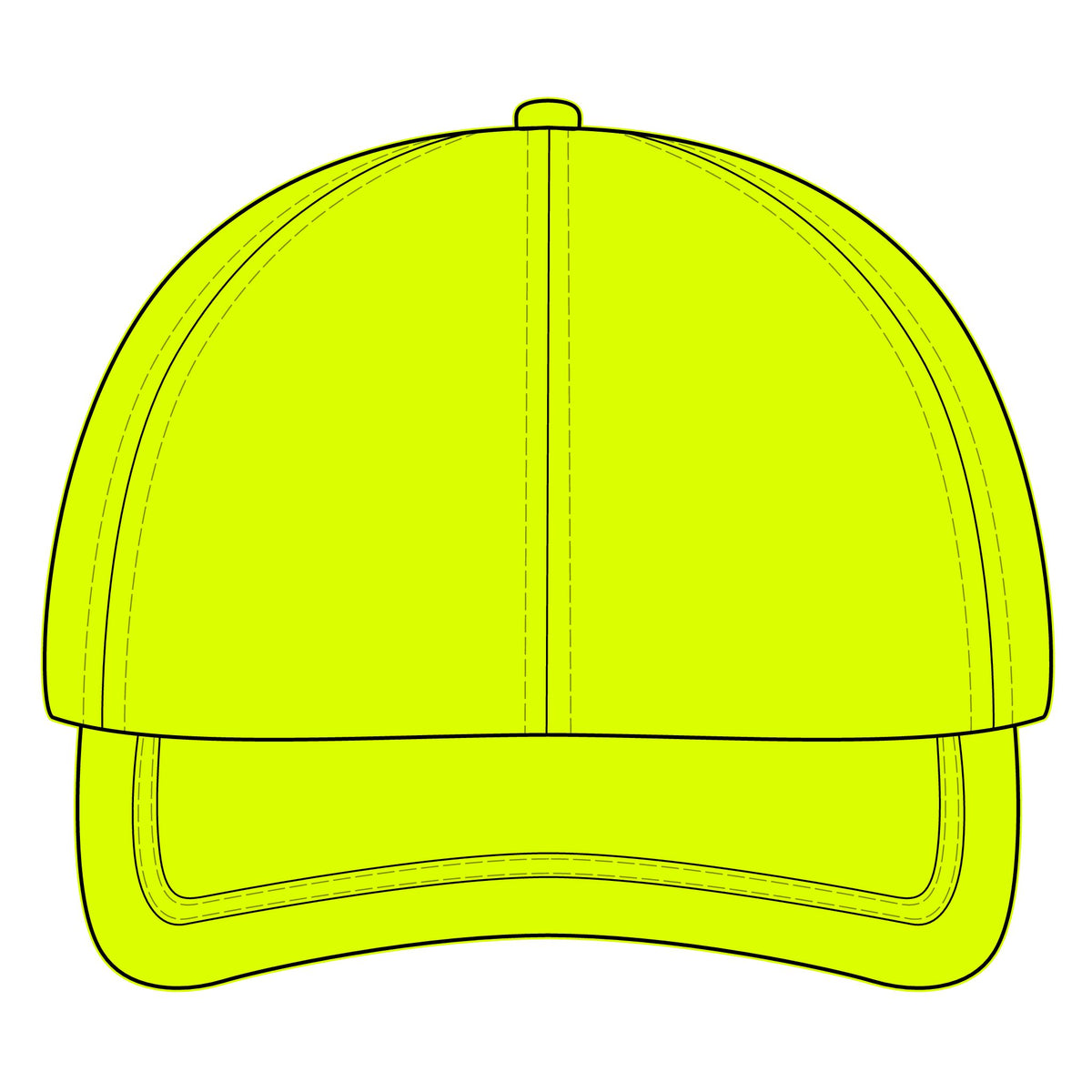 Custom Logo Hi Vis Cap, Reflective Work Hat for Teams and Crews, Adjustable