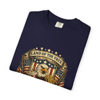 Land of the Free Refills T-Shirt — Patriotic Eagle Beer Design