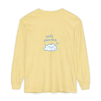 Long Sleeve T-Shirt — "Soft Plans Club" Cute Cloud Graphic