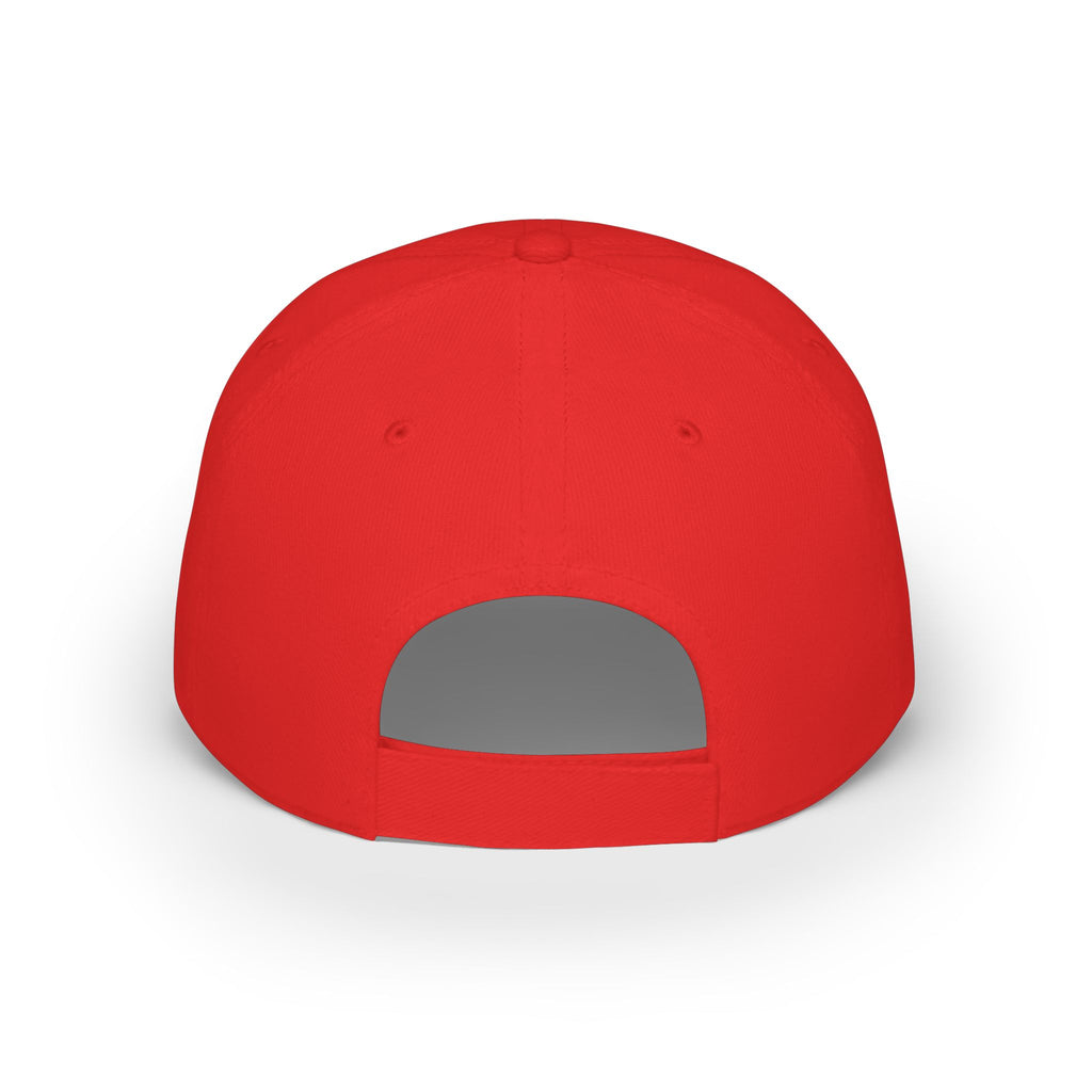Low Profile Baseball Cap - Custom 'Print It Your Way' Embroidered Red Hat