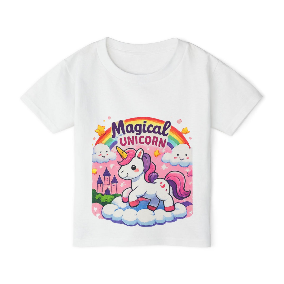 Magical Unicorn Toddler T-Shirt — Cute Rainbow Unicorn Tee for Kids