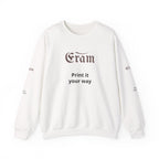 Crewneck Sweatshirt — 'Eram' Gothic Logo Print
