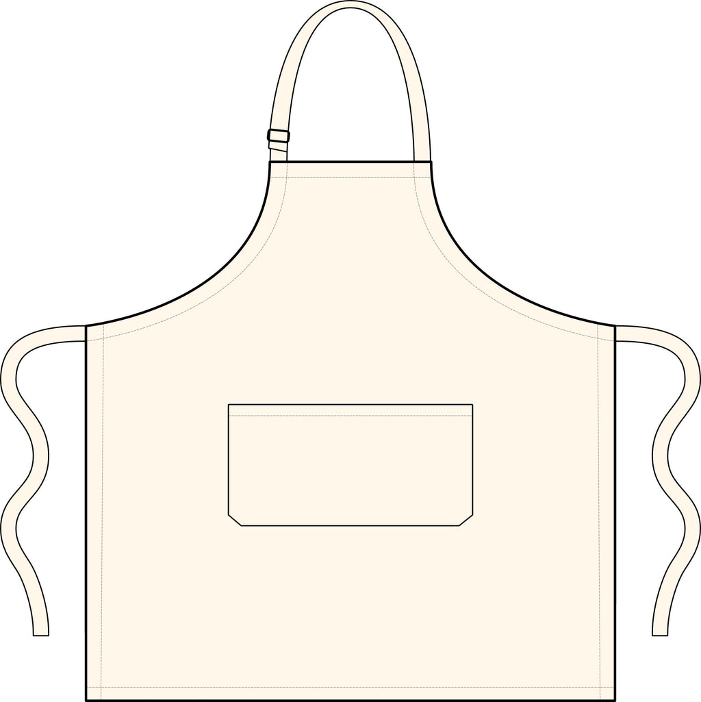 Custom Logo Linen Apron for Chefs, Bakers & Home Cooks