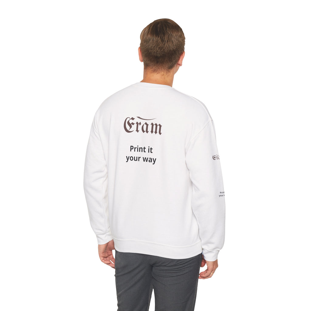 Crewneck Sweatshirt — 'Eram' Gothic Logo Print