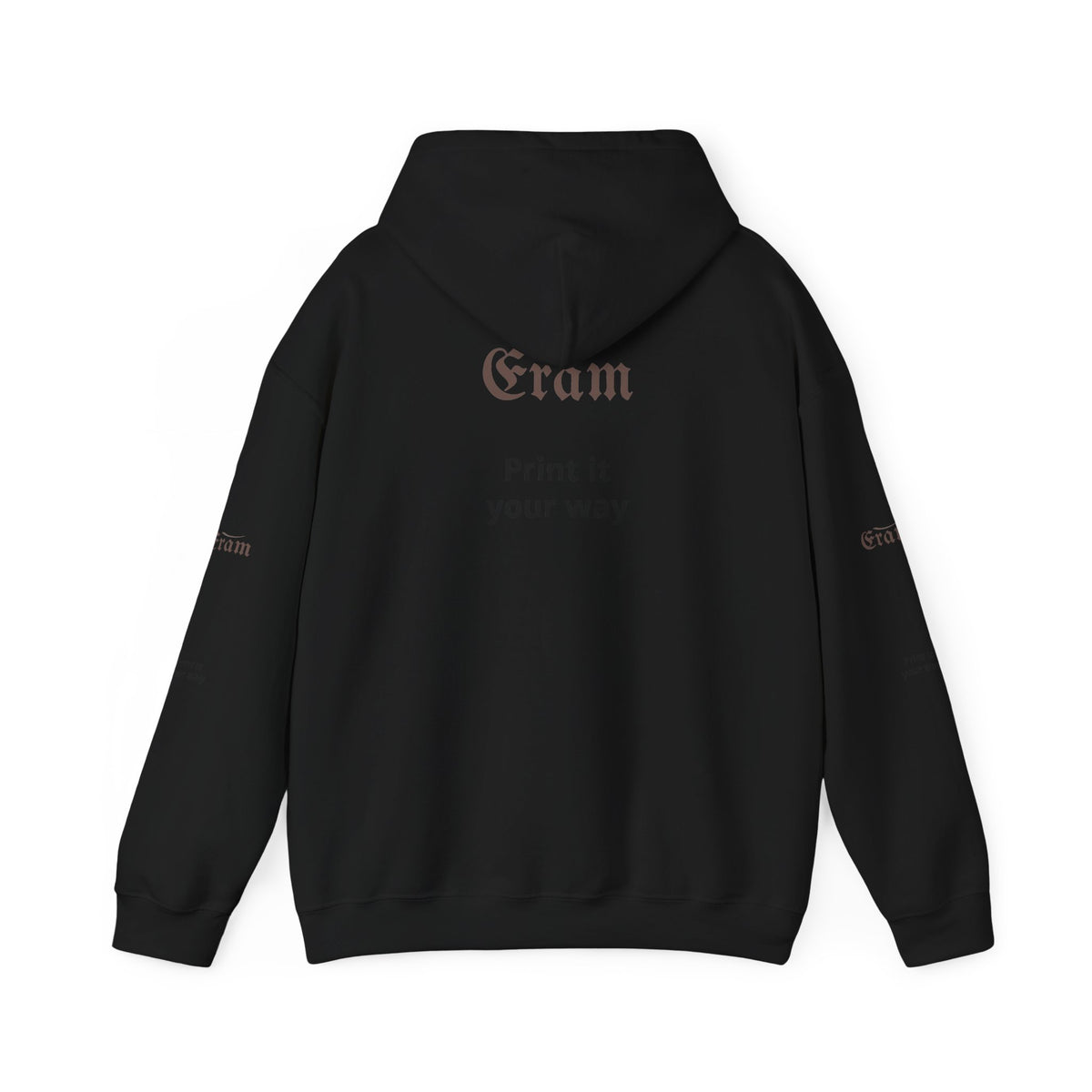 Eram Gothic Logo Hoodie — "Print it your way" White Pullover