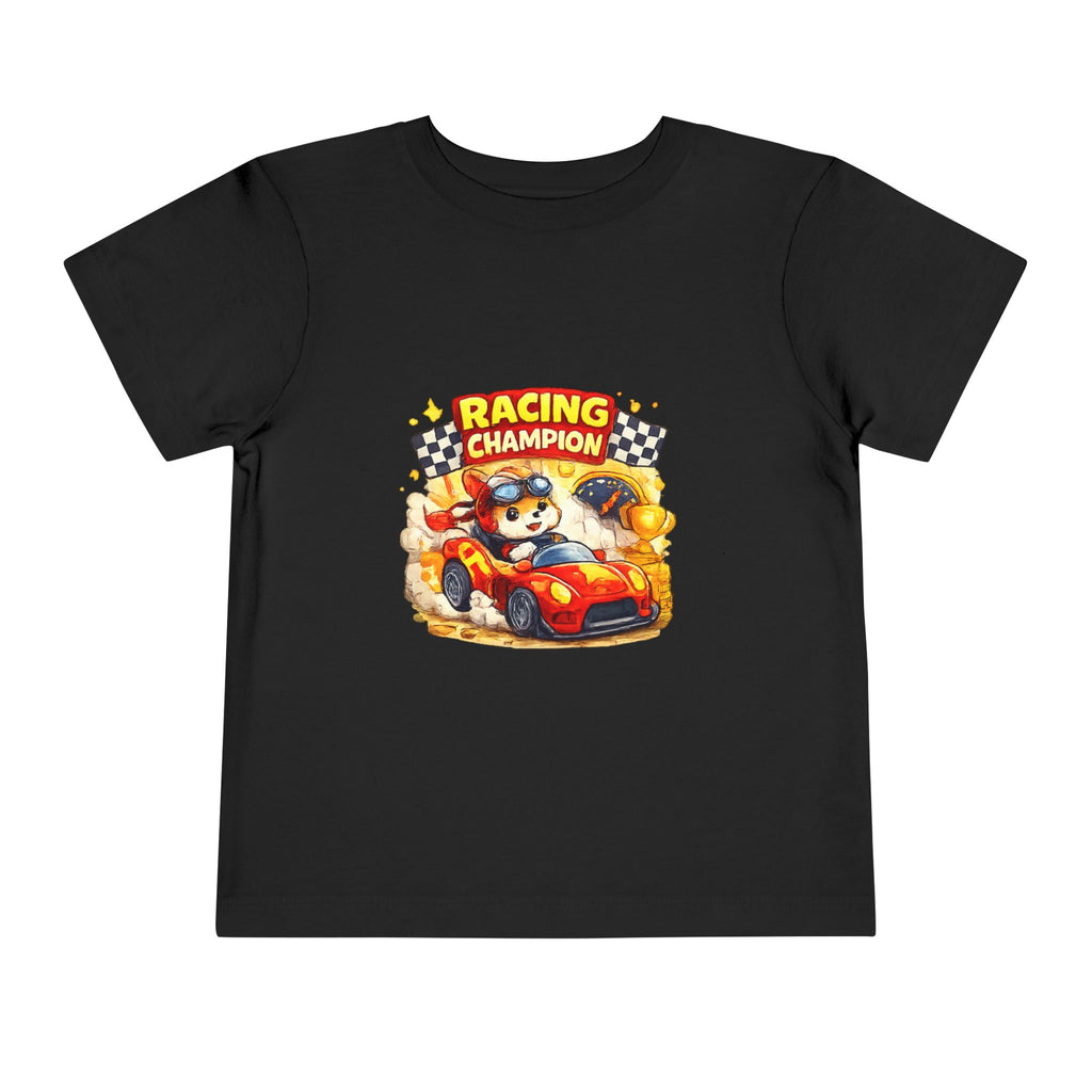 Toddler Racing Champion Tee — Kids Car Race Graphic T‑Shirt