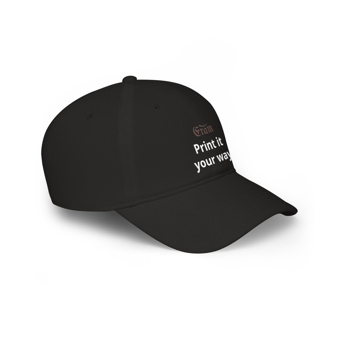 Low Profile Baseball Cap - Custom 'Print It Your Way' Embroidered Red Hat