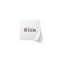 Square Sticker Rolls — Custom "Eram" Logo Label Stickers for Packaging & Branding