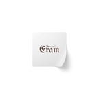 Square Sticker Rolls — Custom "Eram" Logo Label Stickers for Packaging & Branding